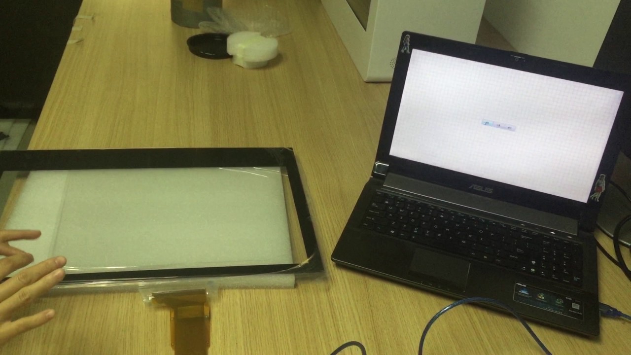 17 inch touch foil on Windows computer - YouTube