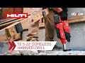 Hilti Nuron TE 5-22 Cordless Long Body Hammer Drill - Features and Benefits