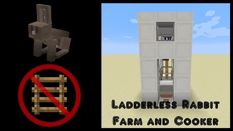 Rabbit Farm Tutorial (Feed them from the GROUND!) Minecraft 1.8.8