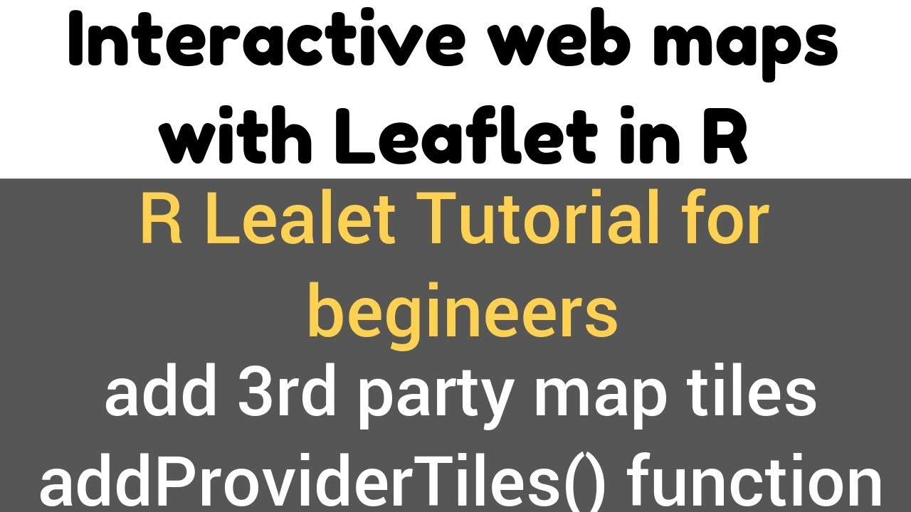 Leaflet package in R - add 3rd party tiles - addProviderTiles() function - #5