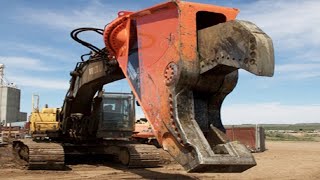 Dangerous Fastest Biggest Excavator Cutting Destroys Everything, Heavy Equipment Crushing Powerful