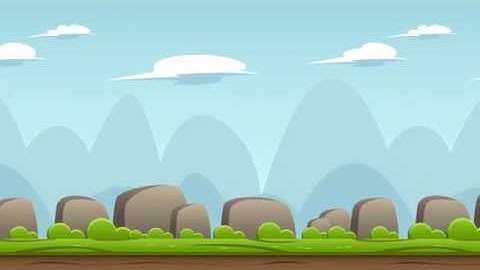 2D Parallax Game Background - Green Nature with Rocks | GameMaker Studio
