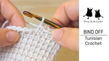 BIND OFF Tunisian Crochet | How to END Tunisian Crochet Projects