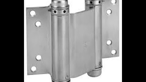 how to instal double acting spring hinges