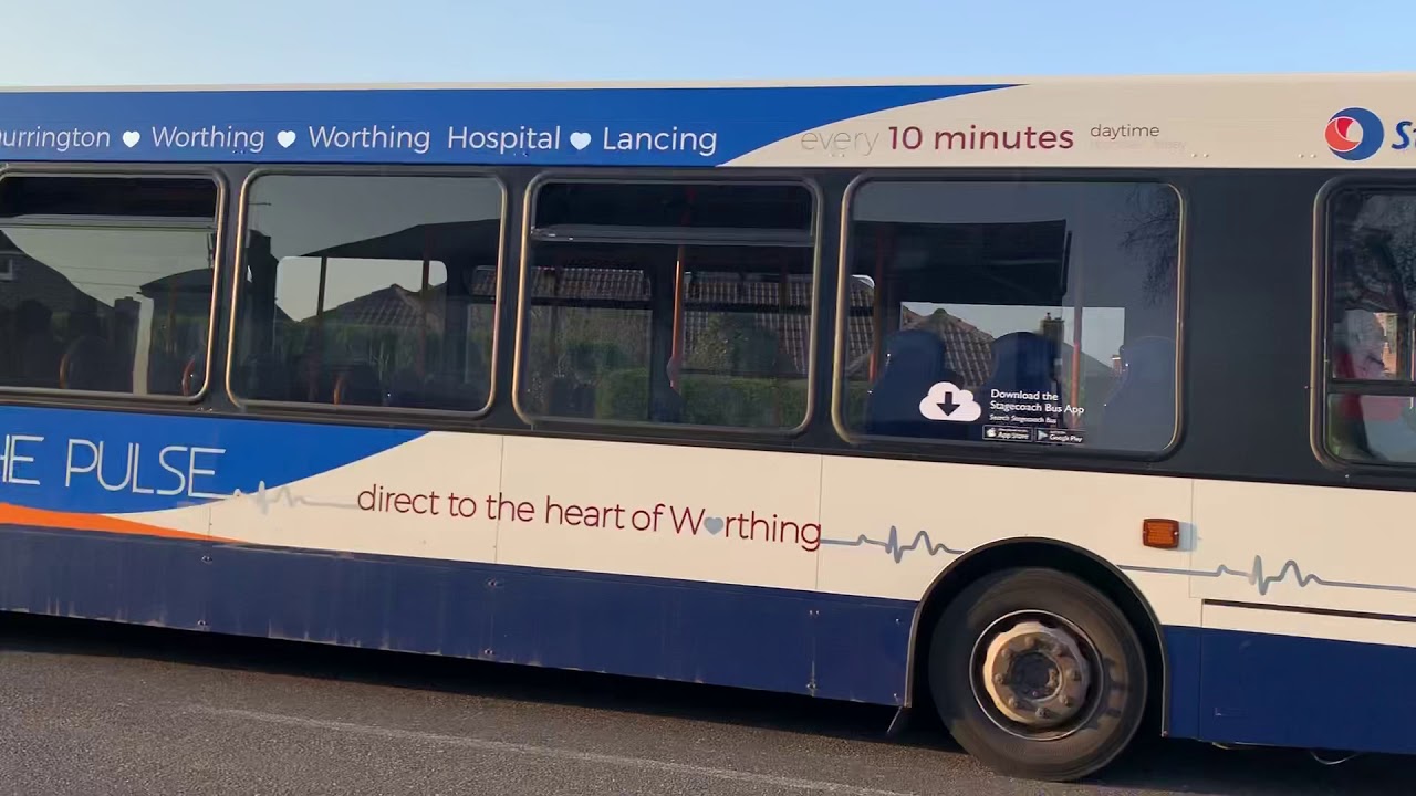Stagecoach Bus Route Pulse passing though Brougham Road Worthing YouTube