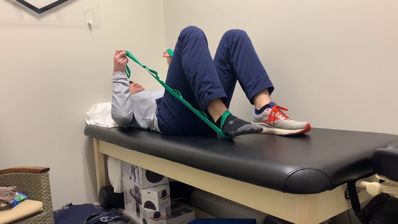Knee Rehab - Heel Slides with strap 