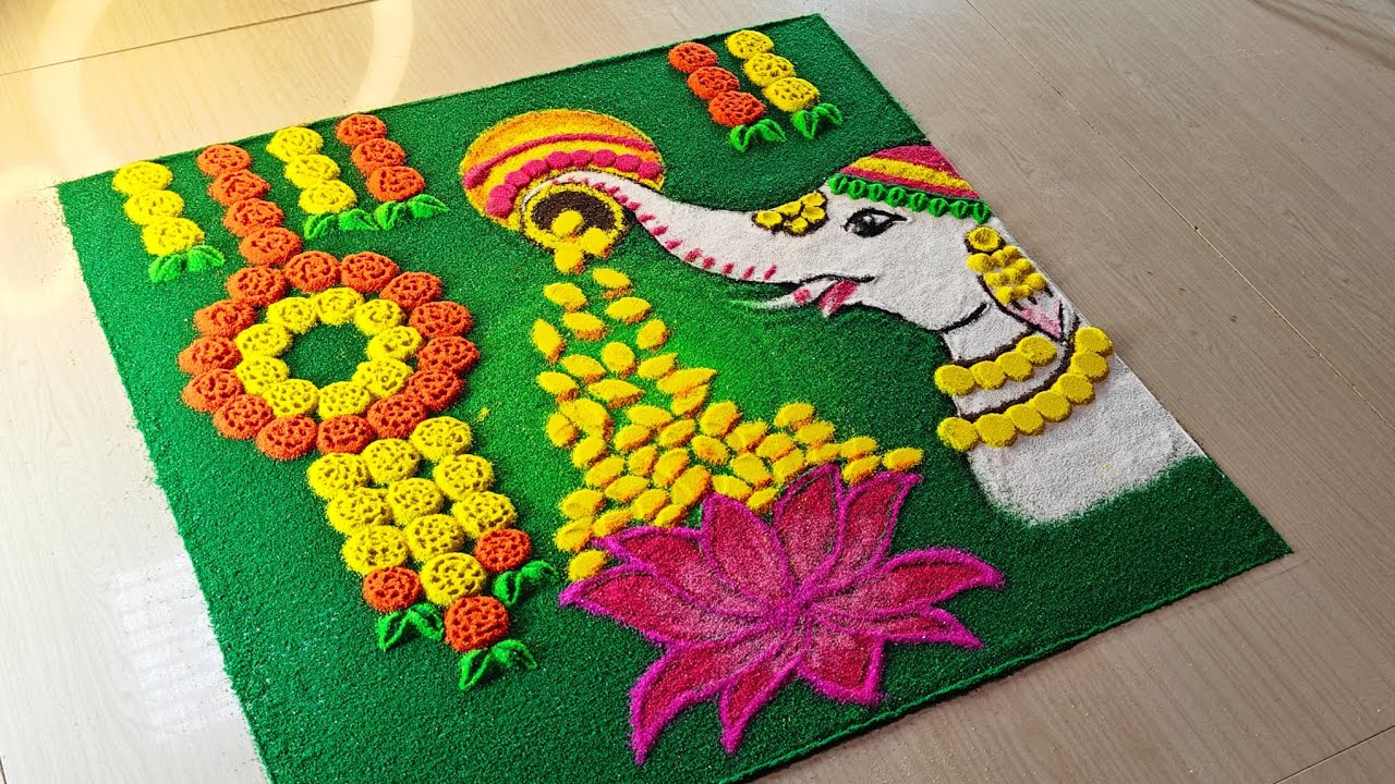 Специальный дизайн Дхантераса Ганеша Ранголи | Легкий Дивали Ранголи 2025 🪔 | Прекрасный Дхантера...