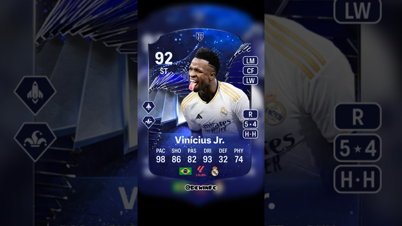 Vini Jr heros in draft to glory TOTY FUT 