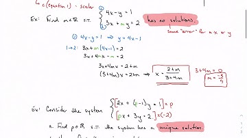 3.6, part 1: Solving two-variable systems with variable coefficients (IB Math AA HL 1)