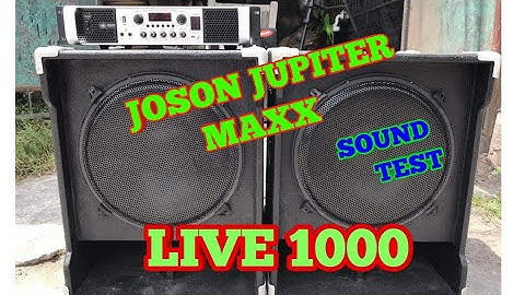 SOUND TEST JUPITER MAXX AND SUBWOOFER LIVE 1000 WATTS