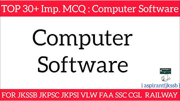 Top 30 computer software MCQs | software questions and answers | Go Top GK