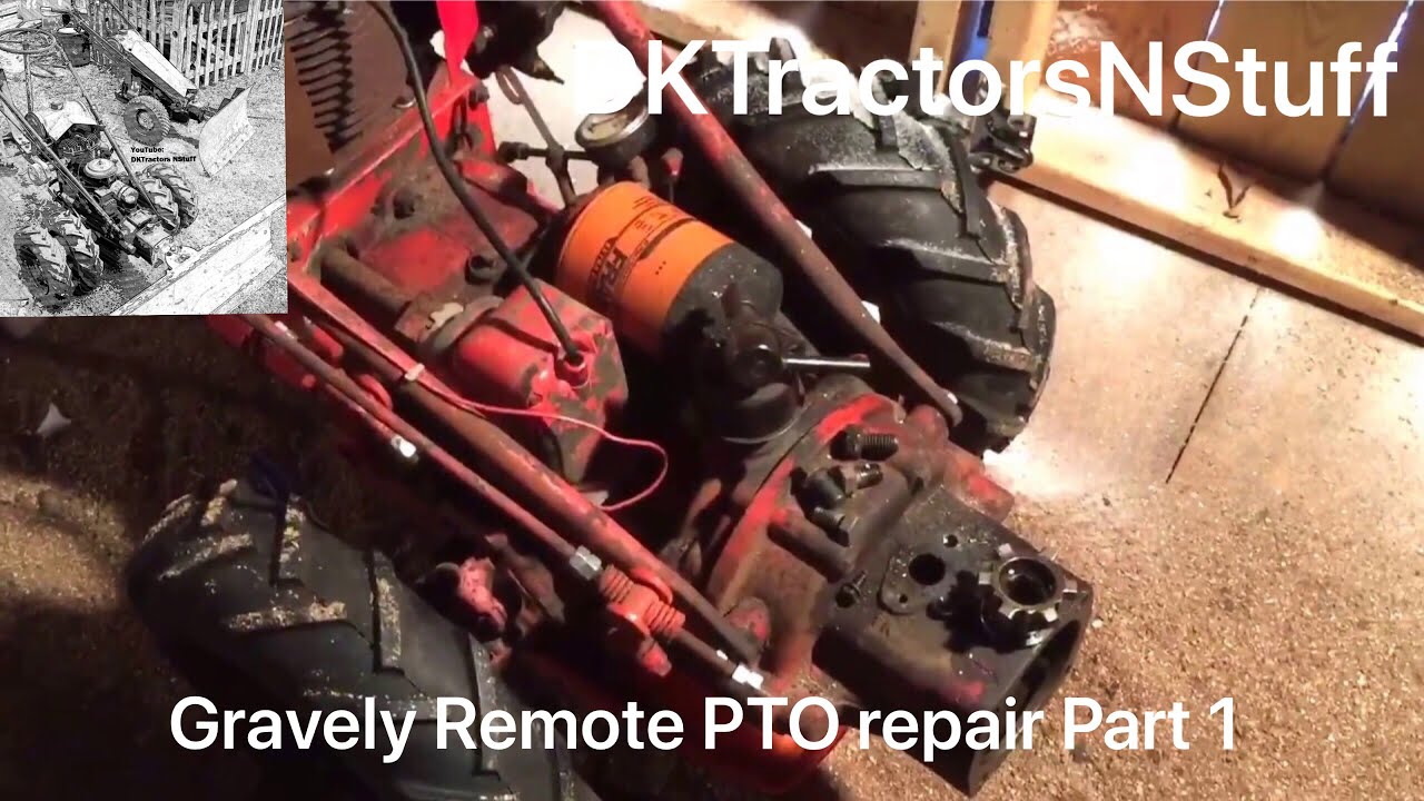 Gravely Remote PTO Repair Part 1 - YouTube