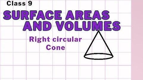 Right circular cone Part-1
