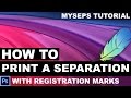 How to print a color separation in Photoshop channels to Accurip with registration marks