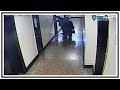 2 Men Stabbed In Brooklyn Hallway | CCTV | United States | 20200425