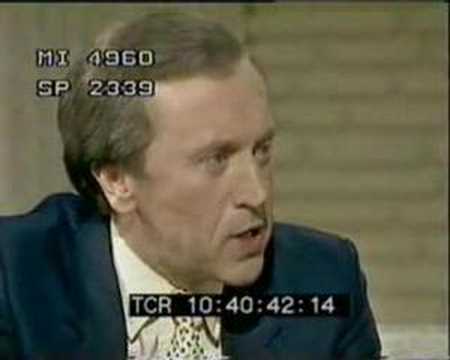 Heated itw with David Frost and Margaret Thatcher ...