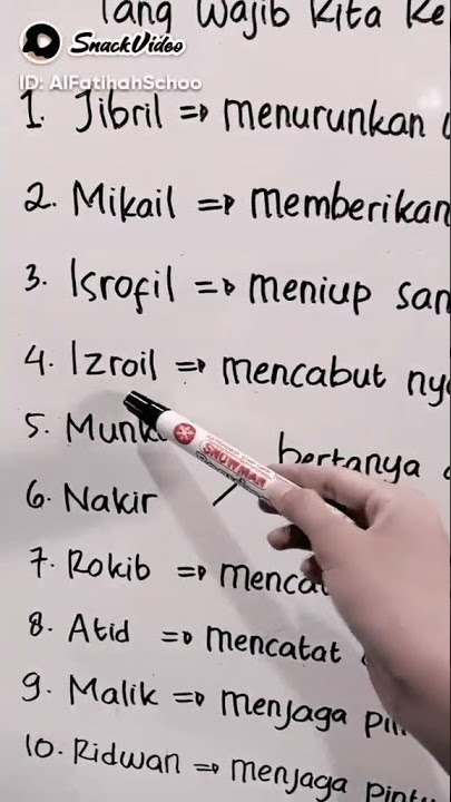 10 malaikat Allah yang wajib kita ketahui