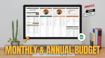 Create Your Own Monthly & Annual Budget Template - Part 1 of 2: Monthly Tab Setup