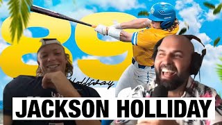 Jackson Holliday on being the top prospect in baseball, his faith and his relationship with his dad