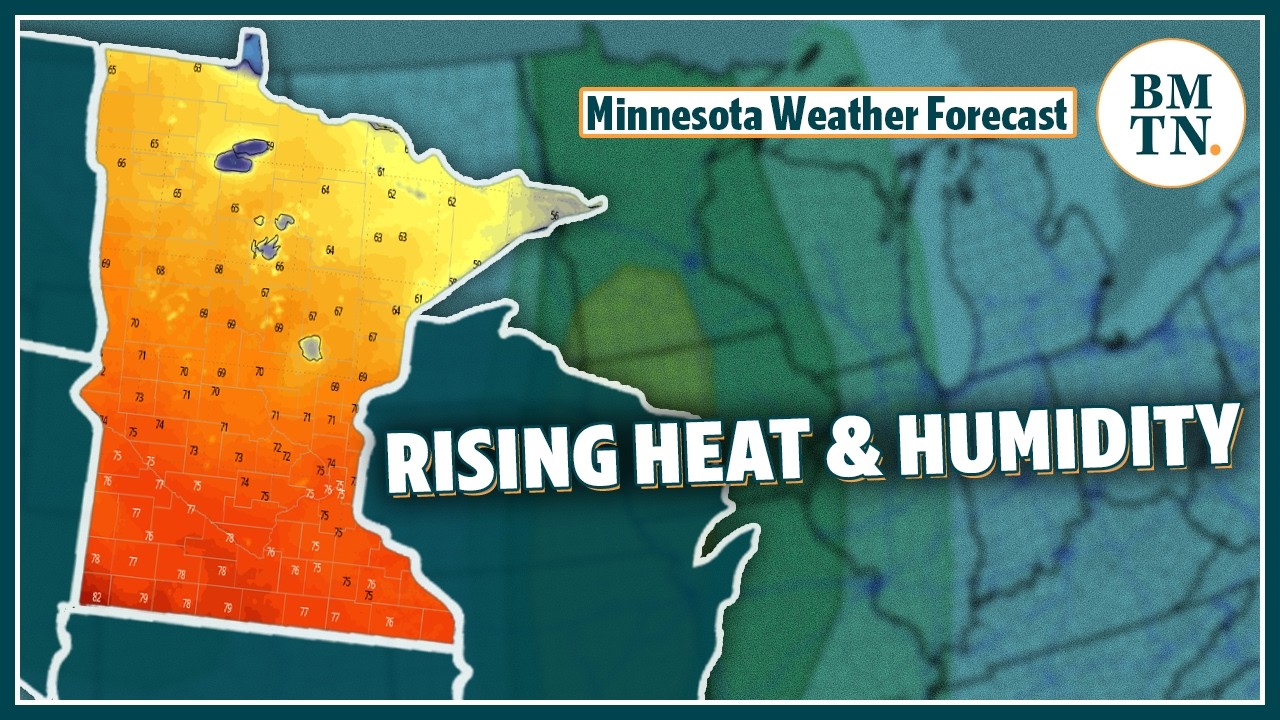 Heat and humidity ramp up in Minnesota before severe storm threat - YouTube
