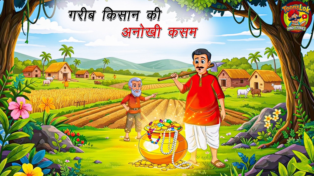गरीब किसान की अनोखी कसम | सच्ची लगन का फल  | Hindi Cartoon Story | ToonsLokHindiStories