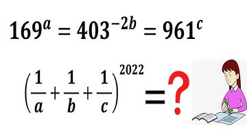 Mathematical Olympiad | Learn to find the value of (1/a +1/b+ 1/c)^ 2022 | Math Olympiad Training