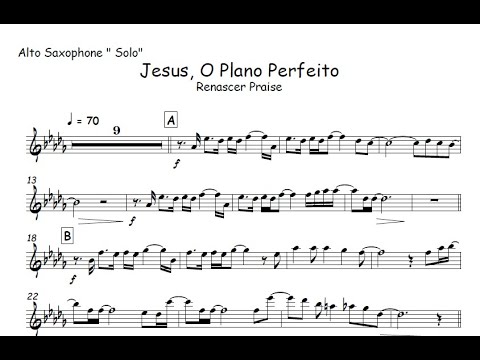 Jesus, o Plano Perfeito- Renascer Praise 🎺Partitura Melódica 🎹Arranjo🎺 ...