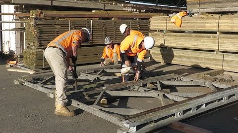 Go behind the scenes of building a Bailey bridge