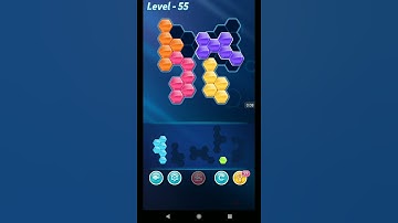 BLOCK HEXA PUZZLE LEVEL 55 ANSWERS REGULAR A LEVEL PACK