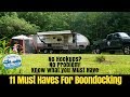 11 Must Haves for Boondocking - Travel Trailer Living - Frugal RVing