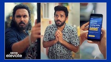 സപ്ലി ഇനി ഒരു വിഷയമേ അല്ല! 🥺 Entri Elevate Coding കോഴ്സിലൂടെ ഇനി ആർക്കും ജോലി നേടാം! 😎 | Karikku