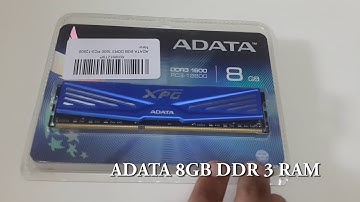 ADATA XpG 8GB DDR3-1600 Unboxing (Blue)
