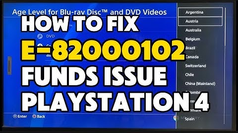 How To Fix PS4 E-820000102 Issue adding funds to a child account
