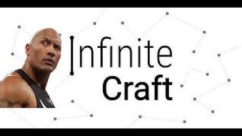 Making The Rock inside of Infinite craft (Simple)