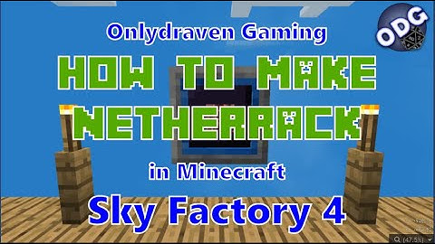 Minecraft - Sky Factory 4 - How to Make Netherrack Using a Melter or Smeltery