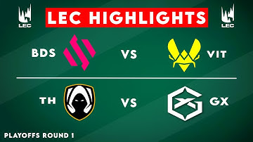 LEC Highlights ALL GAMES Playoffs Round 1 | LEC 2025 Winter by Onivia