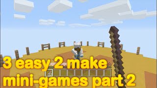 Minecraft - 3 easy to make mini games (part 2)