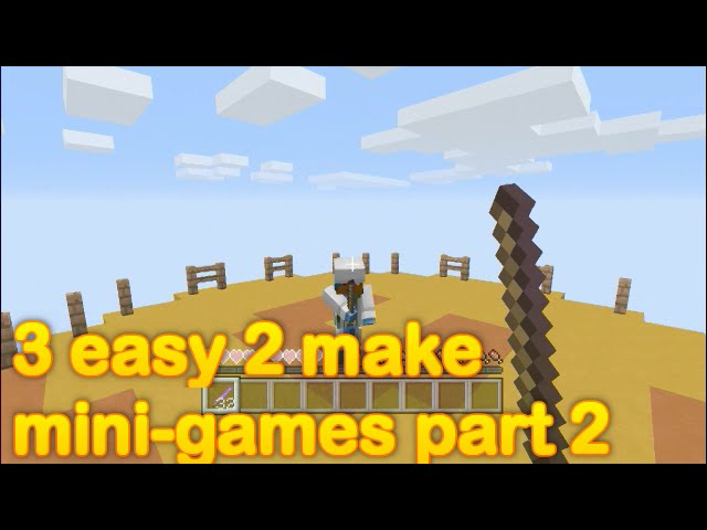 3 Simple Minigame Ideas in Minecraft! 