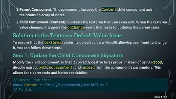 Resolving the Issue of Textarea Default Value Not Showing with onChange Attribute in React