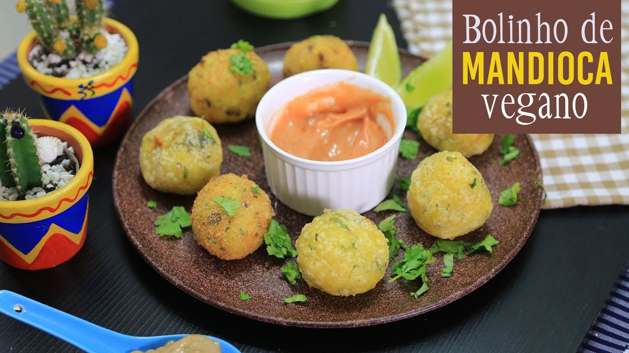 BOLINHO DE MANDIOCA RECHEADO | CROCANTE E SABOROSO |  TNM Vegg