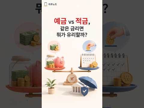 <strong>예금</strong> vs 적금, 같은 금리면 뭐가 유리할까?
