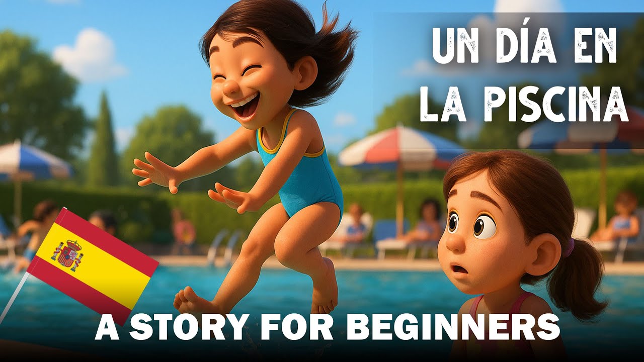 ИСПАНСКИЙ КОРОТКИЙ РАССКАЗ для начинающих (A1-A2) - ДЕНЬ В БАССЕЙНЕ