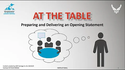 Opening Statement Instructional
