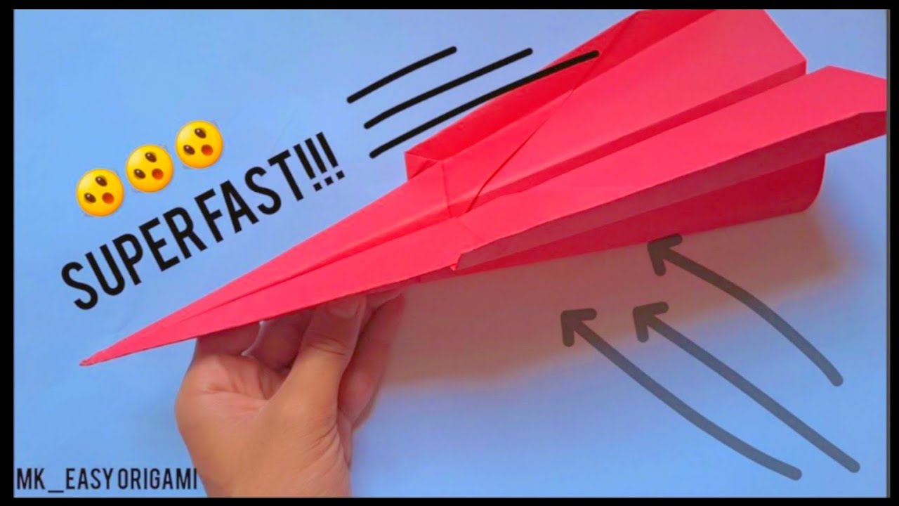 How to Make a Cool Paper Airplane that Fly FAR and Straight - YouTube