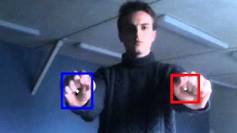 Real-time hand tracking by particle filter fusion (vid5)