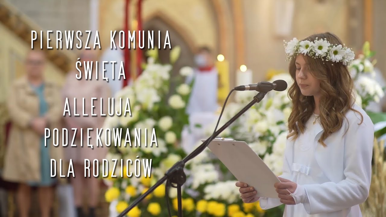 Alleluja - Podziękowania dla rodziców - Pierwsza Komunia Święta - www.skorpions.pl