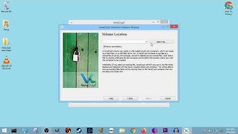Learning Veracrypt Part 5, Selecting where your file goes