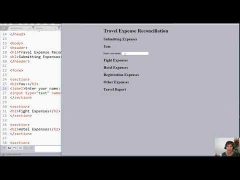 Adding Input Elements to an HTML Form