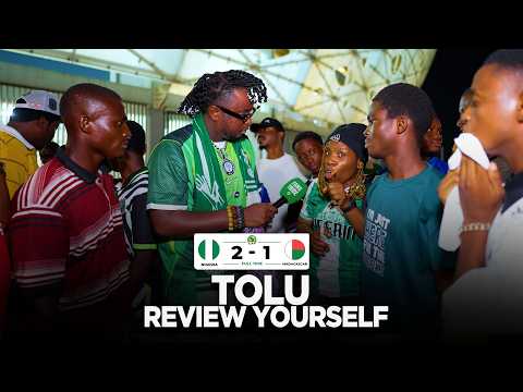 NIGERIA 2-1 MADAGASCAR ( NIGERIA FANS REACTION) - 2027 AFCON QUALIFIERS