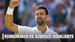 Arthur Rinderknech vs. Novak Djokovic | Full Highlights | 2026 Wimbledon